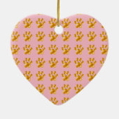 ゴールデンおいしい可愛い小さな足 セラミックオーナメント (裏面)