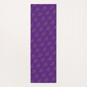 ゴールデンおもしろいクラウン – ラグジュアリー王室の1 ヨガマット (裏面)