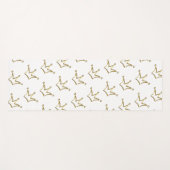 ゴールデンおもしろいクラウン – ラグジュアリー王室の1 ヨガマット (正面(横))