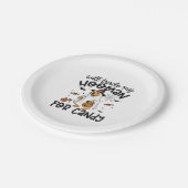 ゴールデンおもしろいドグハロウィーン幽霊不気味 ペーパープレート (アングル)