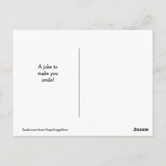 ゴールデンおもしろいレトリエバークッキージョークミームはがき ポストカード (裏面)