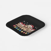 ゴールデンおもしろいレトリエバークリスマスパピードッグ ペーパープレート (傾斜あり)