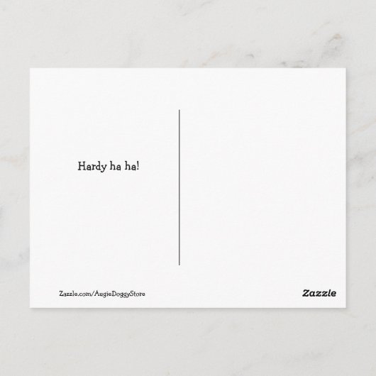 ゴールデンおもしろいレトリエバークローニングジョークミーム ポストカード (裏面)