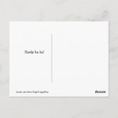 ゴールデンおもしろいレトリエバーハワイジョークミーム ポストカード (裏面)