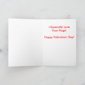 ゴールデンおもしろいレトリエバーパピーバレンタインズデイカード シーズンカード (内部)