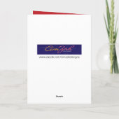 ゴールデンおもしろいレトリエバー荒角恐怖症 – 誕生日 カード (裏面)