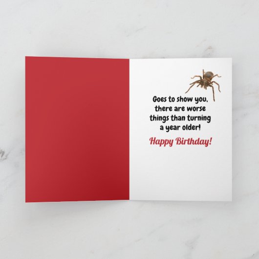 ゴールデンおもしろいレトリエバー荒角恐怖症 – 誕生日 カード (内部)