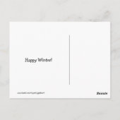 ゴールデンおもしろいレトリエ遊バが雪のミームに入る ポストカード (裏面)