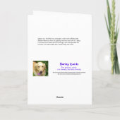 ゴールデンおもしろいレトリバーが家の父の日を支配 カード (裏面)