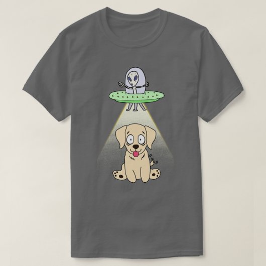 ゴールデンおもしろいレトリバーが拉致されている Tシャツ (デザイン正面)