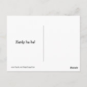 ゴールデンおもしろいレトリバー建築ジョークミーム ポストカード (裏面)