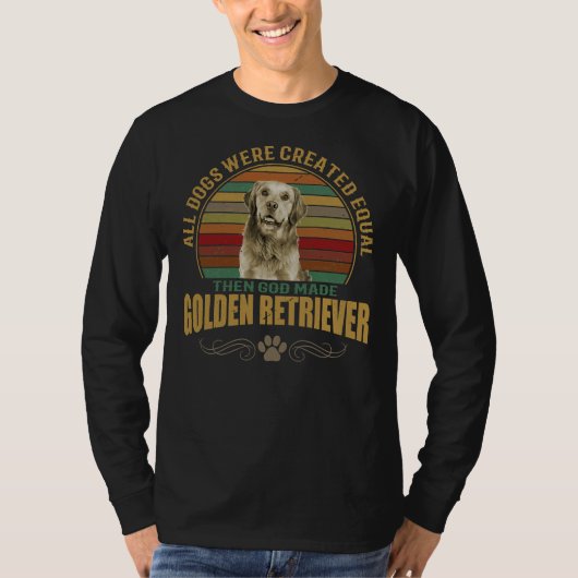 ゴールデンおもしろいレトリバー愛好家 Tシャツ (正面)