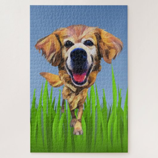 ゴールデンおもしろいレトリバー1014ピースパズル ジグソーパズル (縦)