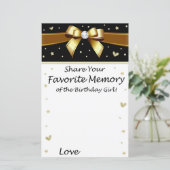 ゴールデンお気に入りのボウの誕生日の女の子 (スタンド正面)