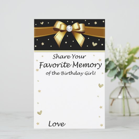 ゴールデンお気に入りのボウの誕生日の女の子 (スタンド正面)