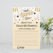 ゴールデンお気に入りのメモリーオブザ誕生日ガール (スタンド正面)