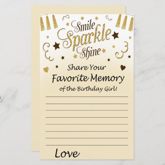 ゴールデンお気に入りのメモリーオブザ誕生日ガール (正面/裏面)