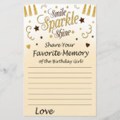 ゴールデンお気に入りのメモリーオブザ誕生日ガール (正面)