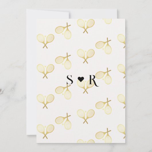 ゴールデンお洒落素朴テニスのテーマ セーブザデート (裏面)