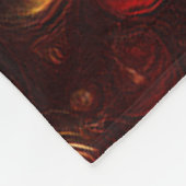 ゴールデンかみそりシャープなフラクタル フリースブランケット (角)