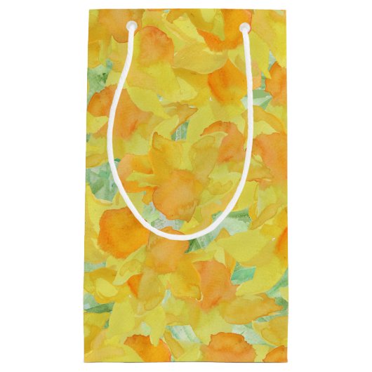 ゴールデンかわいらしイエローダフォジルスモール抱き枕 スモールペーパーバッグ (正面)