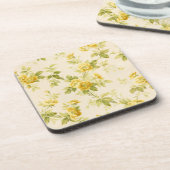 ゴールデンかわいらしイエローファームハウスフローラ コースター (左側)