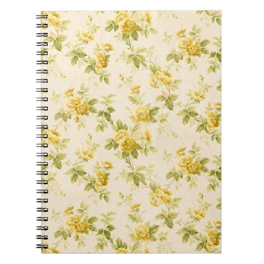 ゴールデンかわいらしイエローファームハウスフローラ ノートブック (正面)
