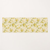 ゴールデンかわいらしイエローファームハウスフローラ ヨガマット (正面(横))