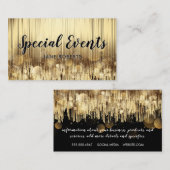 ゴールデンきらめく |抽象芸術《写真》ぼけ味灯 名刺 (正面/裏面)