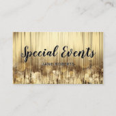 ゴールデンきらめく |抽象芸術《写真》ぼけ味灯 名刺 (正面)