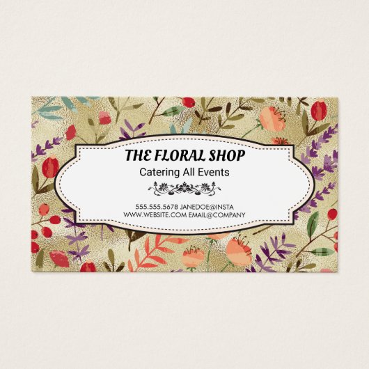 ゴールデンきらめく |花柄 (正面)