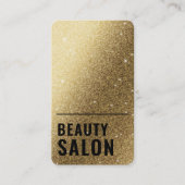 ゴールデンきらめくMETALICメイクアップアーティストと美しい 名刺 (正面)