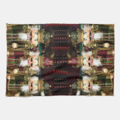 ゴールデンくるみ割りクリスマスクリスマス キッチンタオル (横)