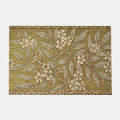 ゴールデンさくらんぼブロッサムアールデコウォルタークレーン ドアマット (正面)