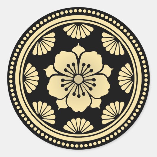 ゴールデンさくらんぼブロッサム ラウンドシール (正面)