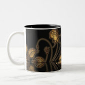 ゴールデンつる植物フローラマグ ツートーンマグカップ (左)