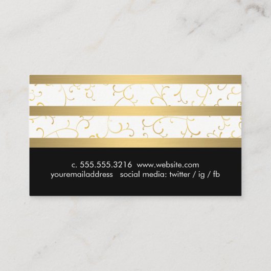 ゴールデンつる植物ラックスクラシック 名刺 (裏面)