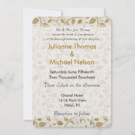 ゴールデンつる植物結婚ズ 招待状