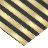 ゴールデンとブラックエレガントのストライプテーブルクロス テーブルクロス (アングル)