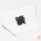 ゴールデンとブルーのCelestial Agate Sweet 16 スクエアシール (封筒)