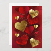 ゴールデンとレッドのバレンタイン アドバイスカード (正面/裏面)