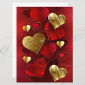 ゴールデンとレッドのバレンタイン メニュー (正面/裏面)