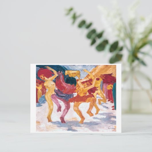 ゴールデンのまわりにカーフを踊る | Emil Node | ポストカード (スタンド正面)