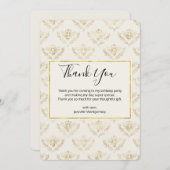 ゴールデンのまわりにパターンありがとう サンキューカード (正面/裏面)