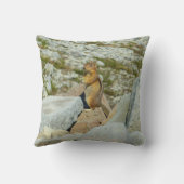 ゴールデンのマントルグラウンドリスの山レイニア クッション (裏面)