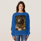 ゴールデンの勝利：ネットボールがキラキラするネットに» スウェットシャツ (正面フル)