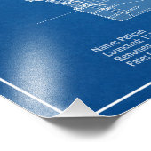 ゴールデンの後ろ – 船の設計図の計画ABD フォトプリント            (角)