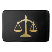 ゴールデンはかりで測オブジャスティスローテーマデザイン バスマット (正面)