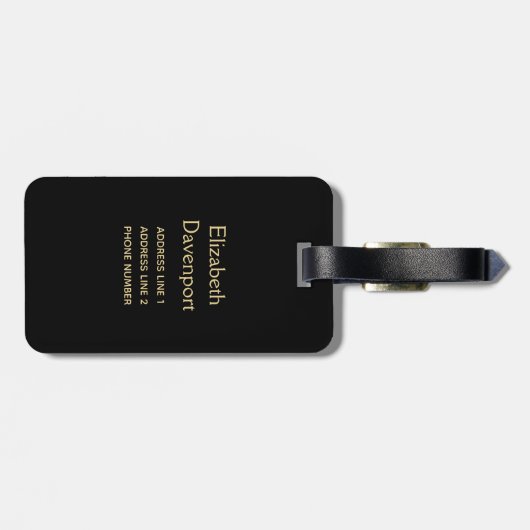 ゴールデンはかりで測オブジャスティスローテーマデザイン ラゲッジタグ (裏面横)