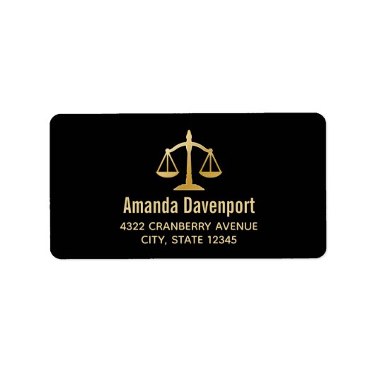 ゴールデンはかりで測オブジャスティス法テーマデザイン ラベル (正面)